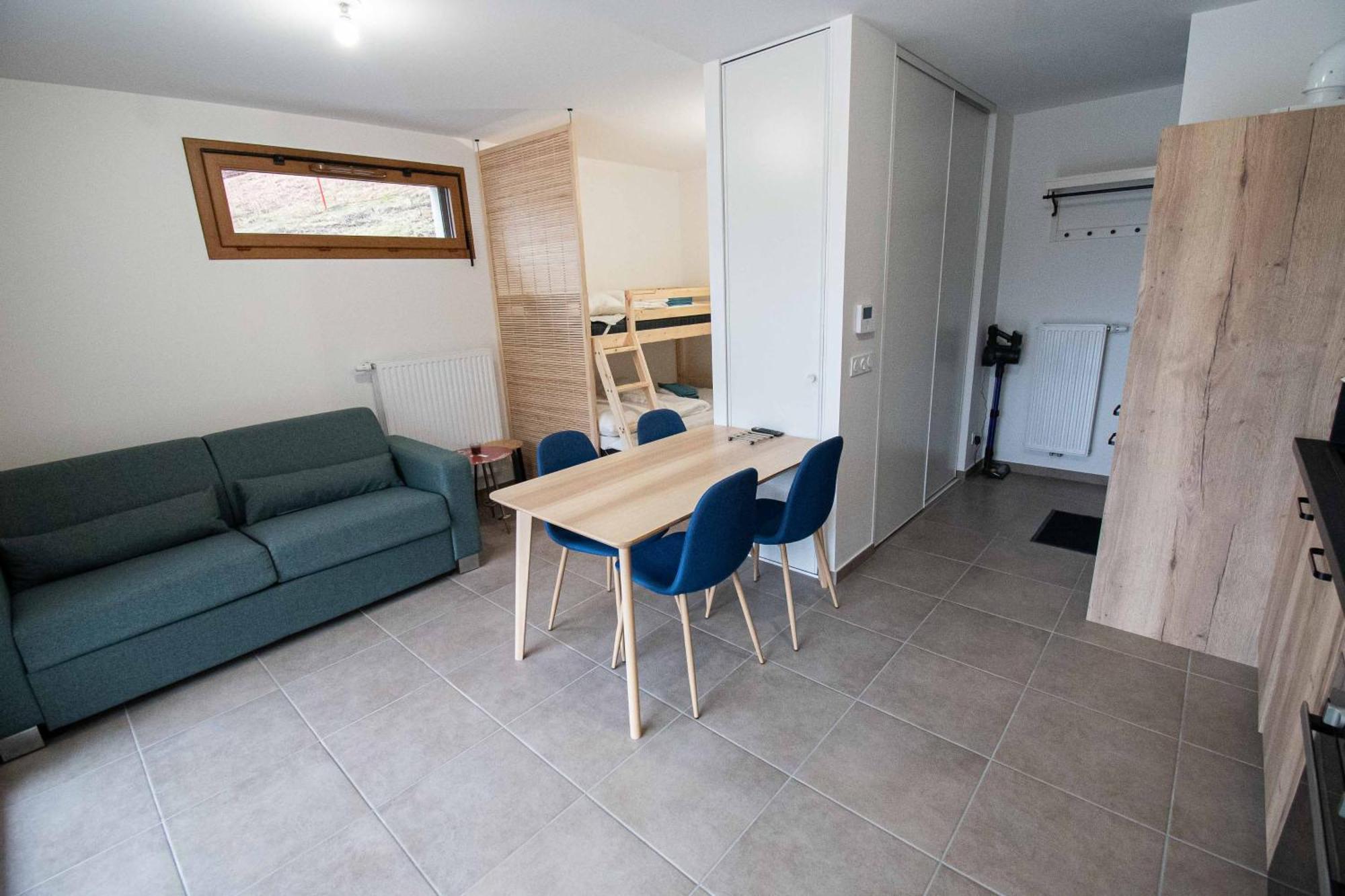 Le Snow Roc: Ski-In Studio with Panoramic Terrace and Sauna Saint-Jean-d'Aulps Exterior photo